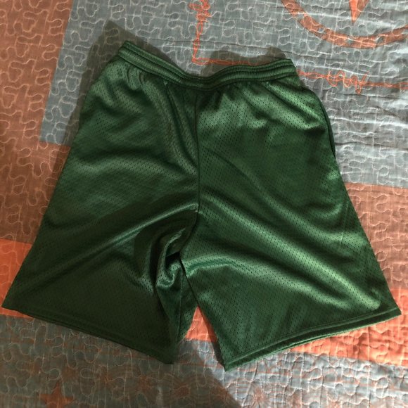 Revenge Mesh Embroidered Shorts Green - Picture 6 of 6